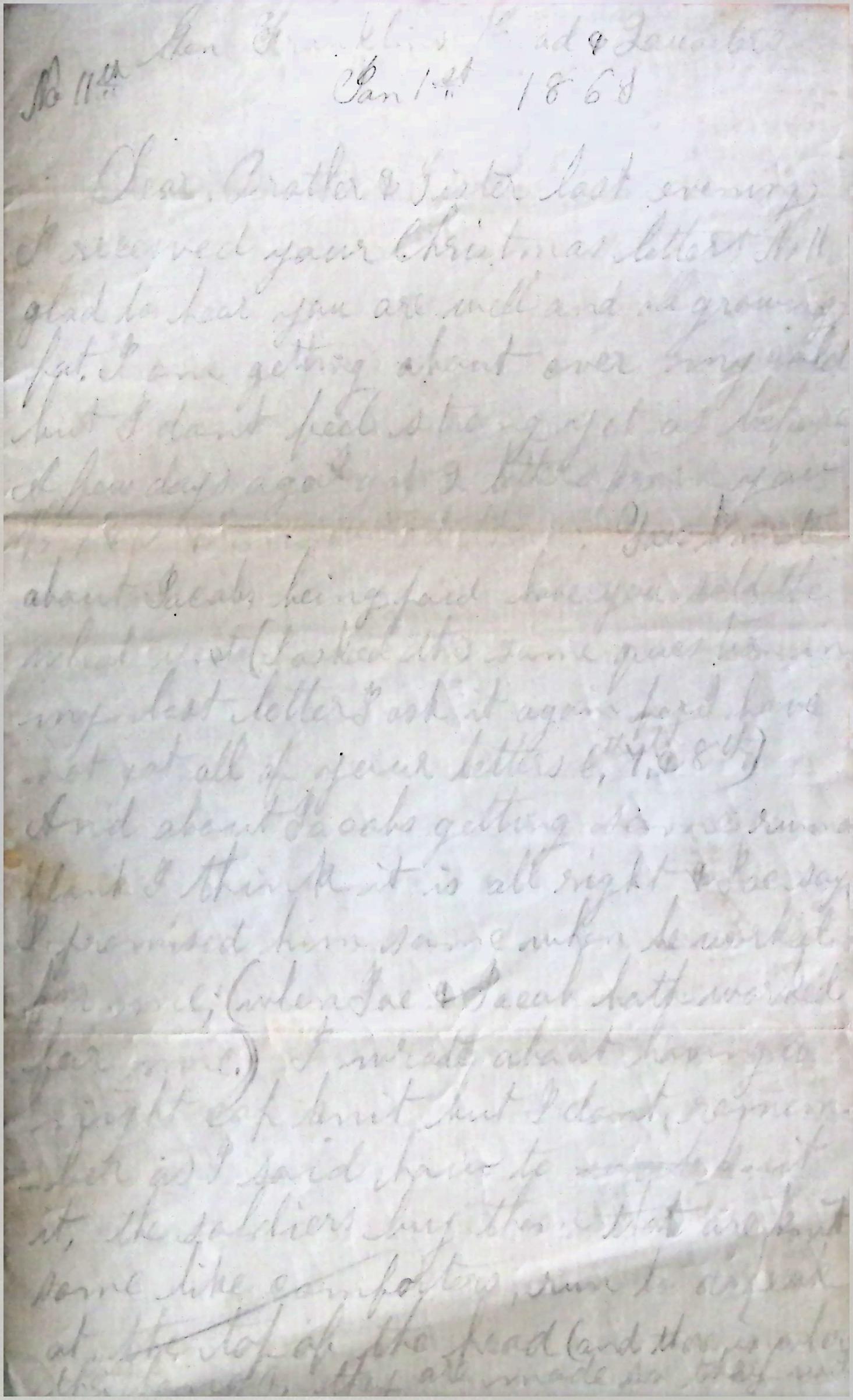General Franklin's Headquarters: 1 January 1863